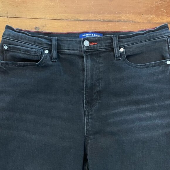 Scotch & Soda Straight Leg Black Jeans - Picture 2 of 9